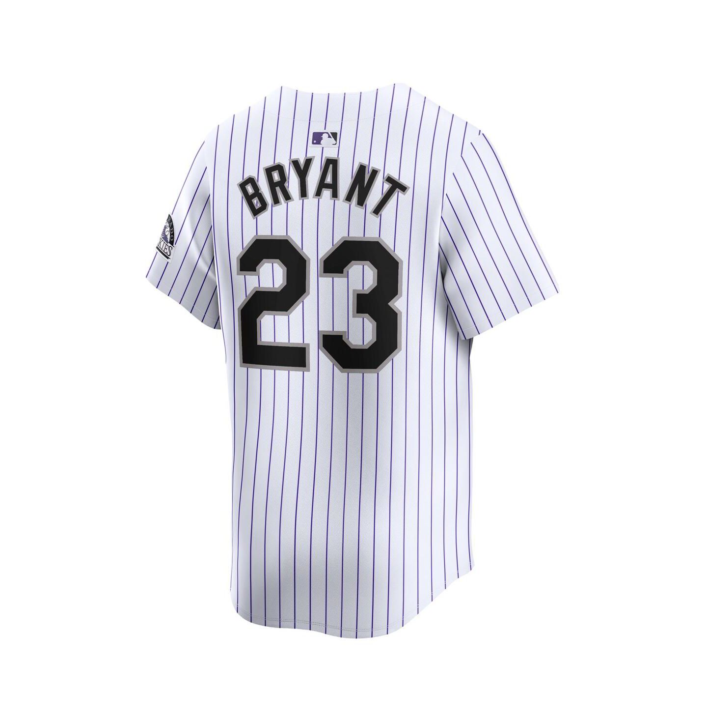 Мужской топ Nike Kris Bryant White Colorado Rockies Home Limited Player Jersey — фото 2