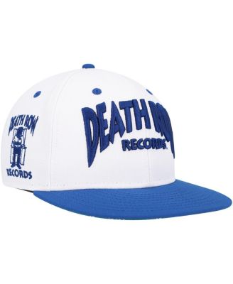 Men's White, Blue Death Row Records Paisley Snapback Hat - Macy's