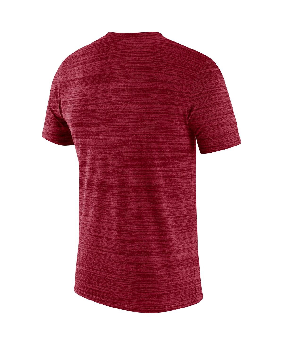Shop Jordan Men's  Crimson Oklahoma Sooners Velocity Performance T-shirt