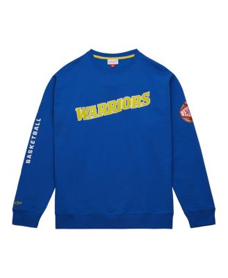 Men's Royal Golden State Warriors Hardwood Classics There and Back Pullover Sweatshirt