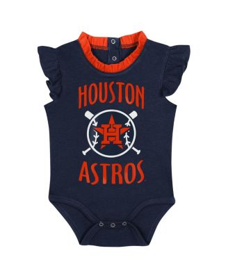 Baby Boys and Girls Navy, Gray Houston Astros Two-Pack Fan Bodysuit Set