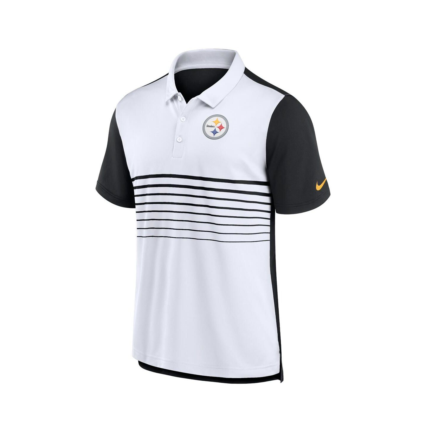 Мужское поло Nike Pittsburgh Steelers Fashion Performance, Black, White — фото 3