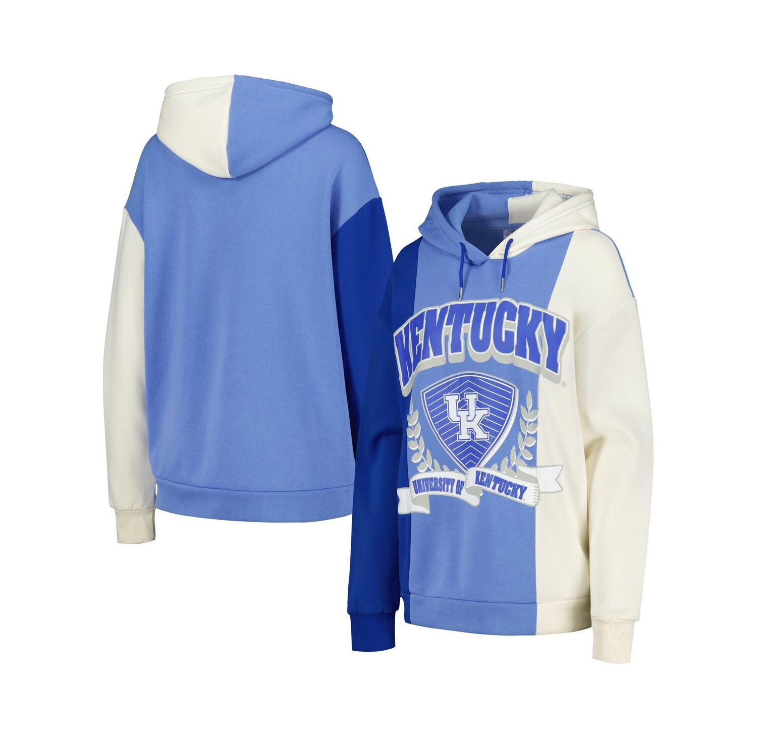 Women's Royal Kentucky Wildcats Hall of Fame Colorblock Pullover Hoodie
