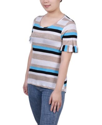 Women's Short Bell Sleeve Top