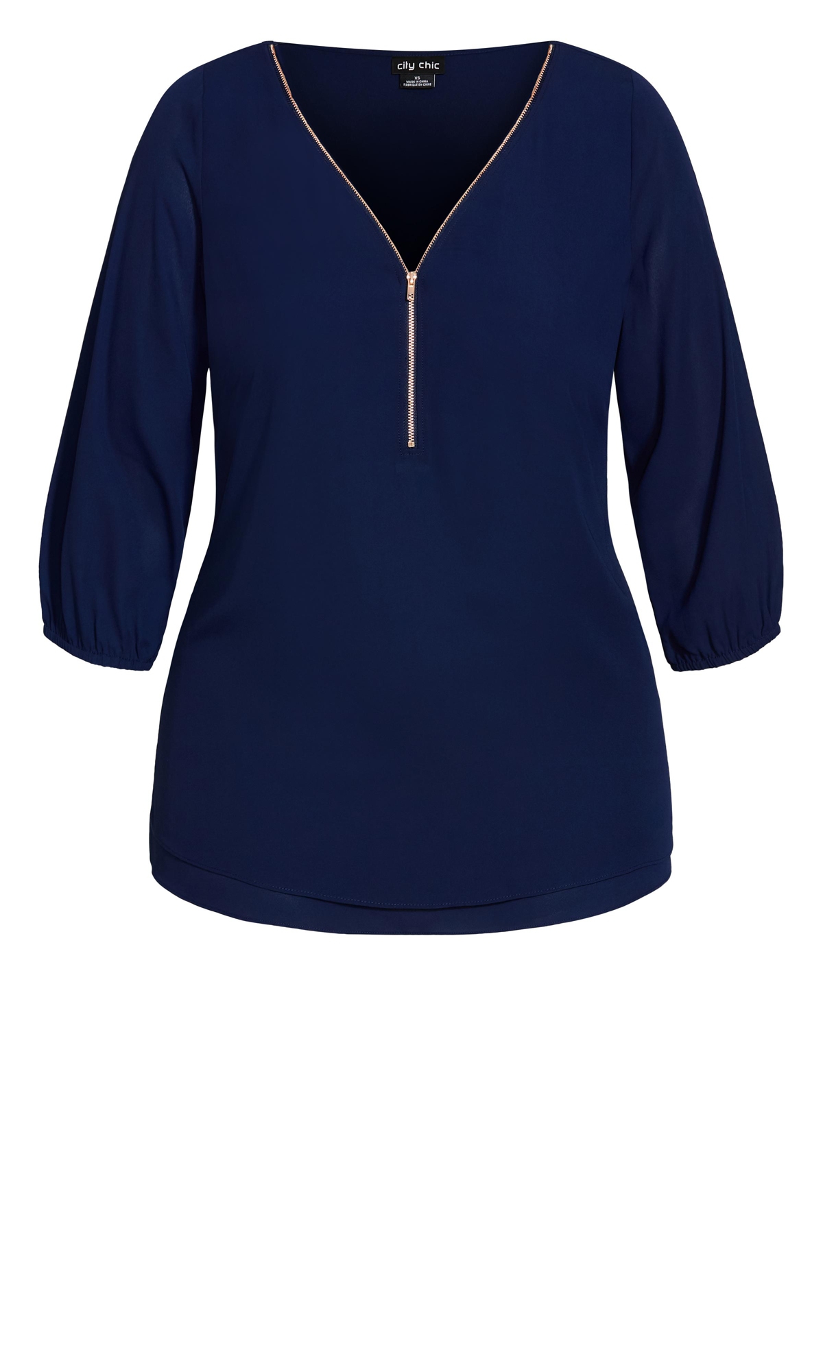 Plus Size Fling Elbow Sleeve Top