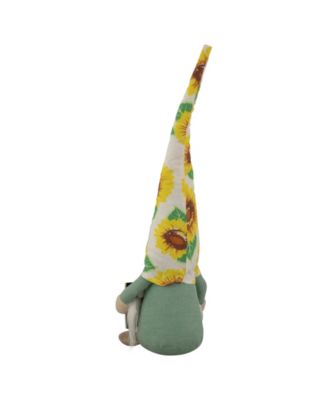 15.5" Welcome to our Home Spring Gnome with Sunflower Hat