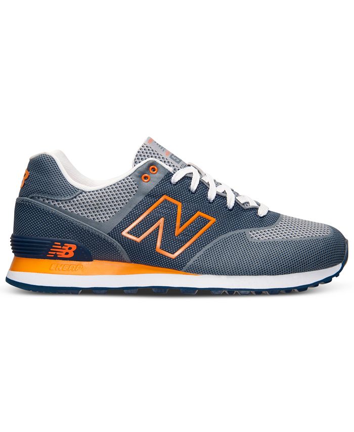 New Balance Men's 574 Woven Casual Sneakers from Finish Line - Macy's