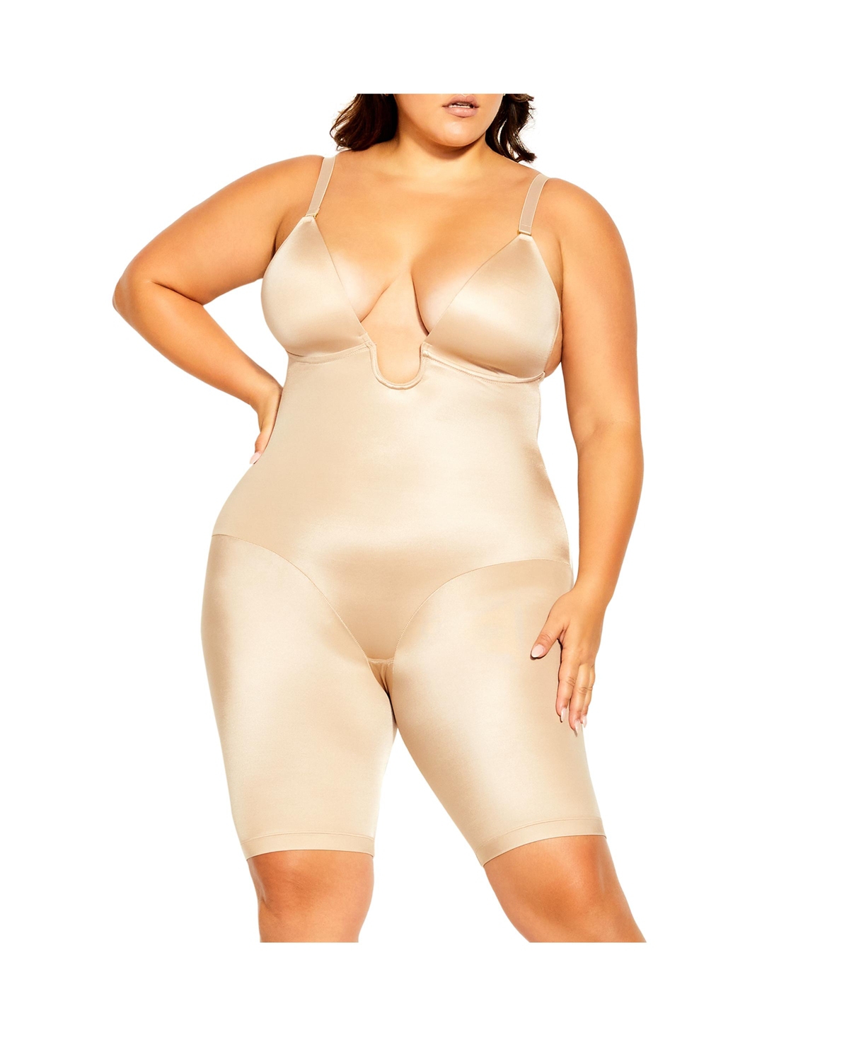 Plus Size Smooth & Chic Plunge Bodyshaper