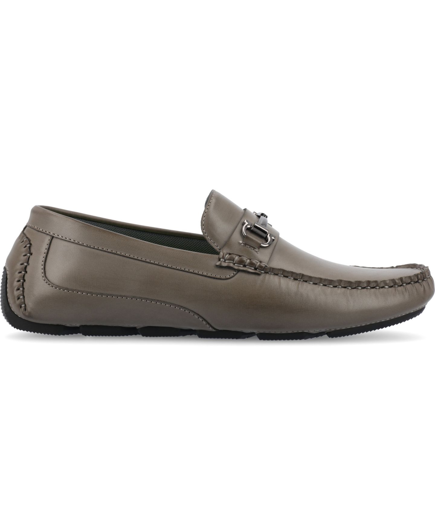 Мужские туфли Vance Co. Holden Tru Comfort Foam Slip-On Bit Driving, цвет: Серый — фото 2