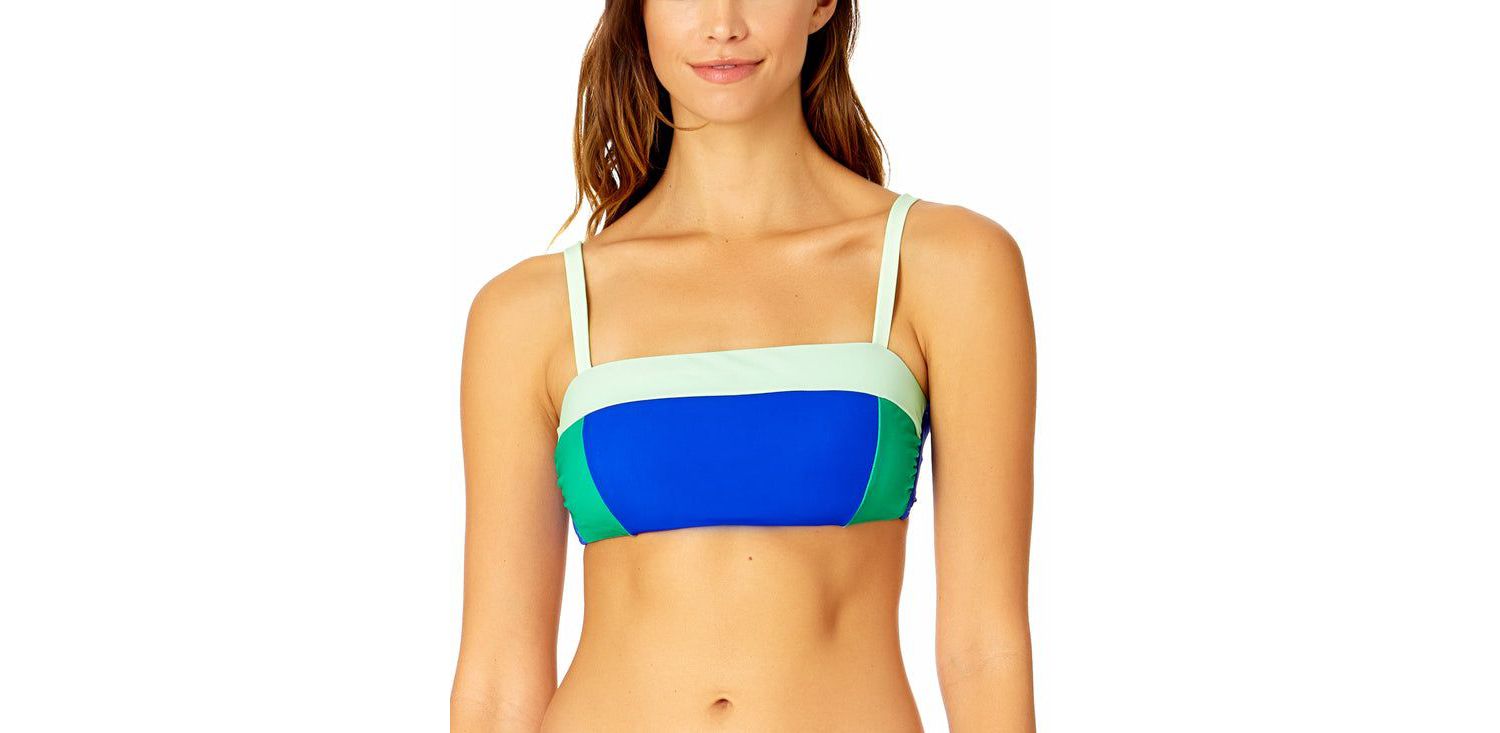 Women's Colorblock Bandeau Bra Swim Top