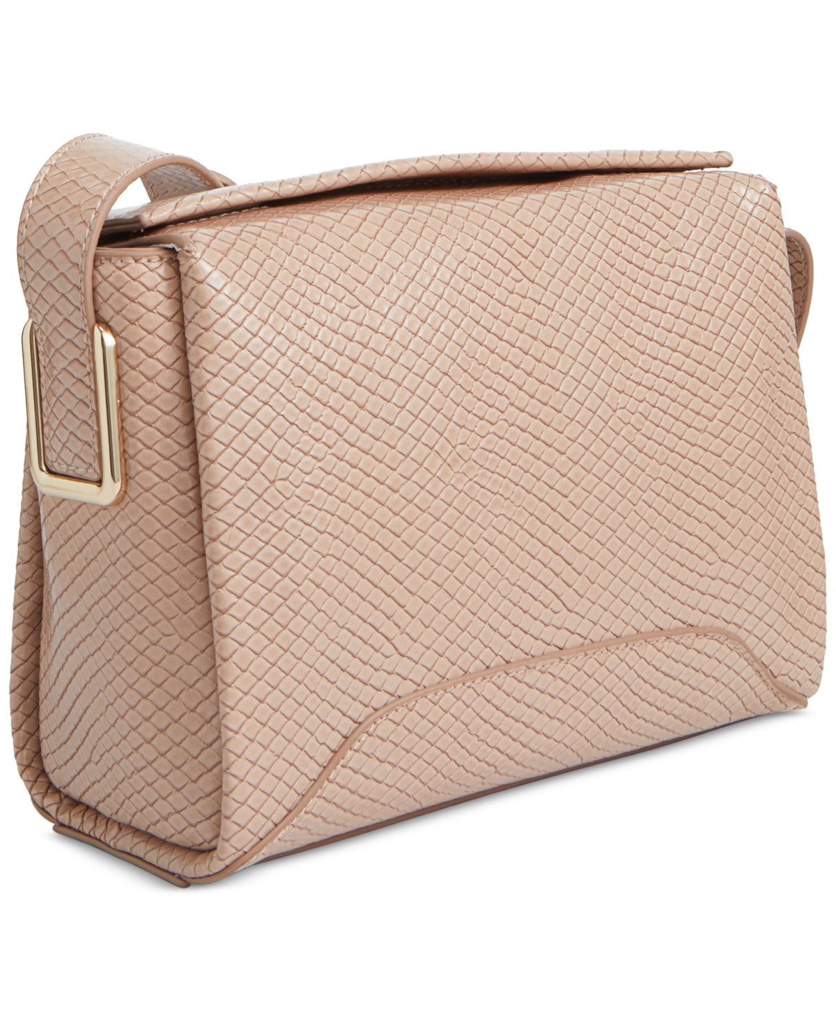 Shop On 34th Leslii Embossed Crossbody Bag, Created For Macy's In Chai Snake