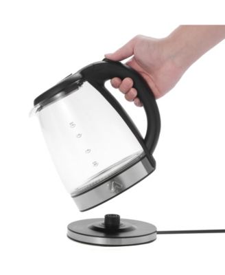 Electric Tea Kettle - 1.8L Glass & Stainless Steel - Uber Appliance