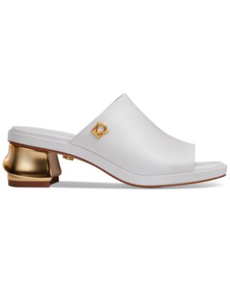 Women's Tinley Leather Peep Toe Mules