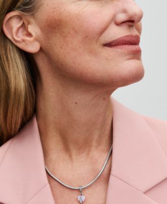 Mom Opalescent Heart Dangle Charm