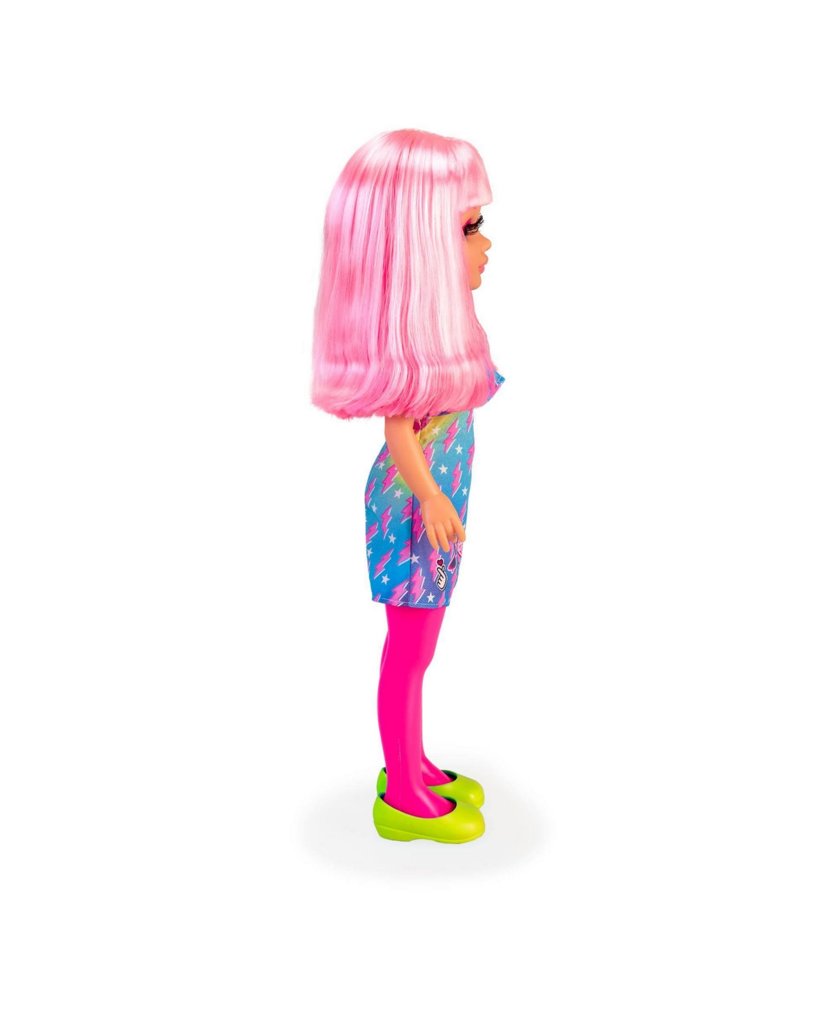 Shop Nancy Neon Fashion Doll With Pink Hair In Multicolor