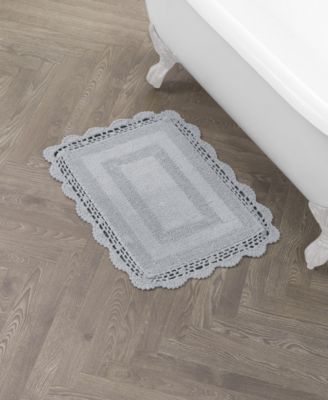 Crochet Reversible Cotton Bath Rug, 17" x 24"
