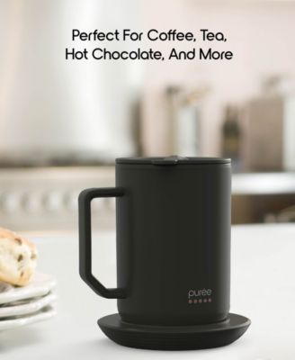 Puree Warming Coffee Mug, 12 oz. Stainless Steel Coffee Mug with Mug Warmer Coaster and Lid&nbsp;