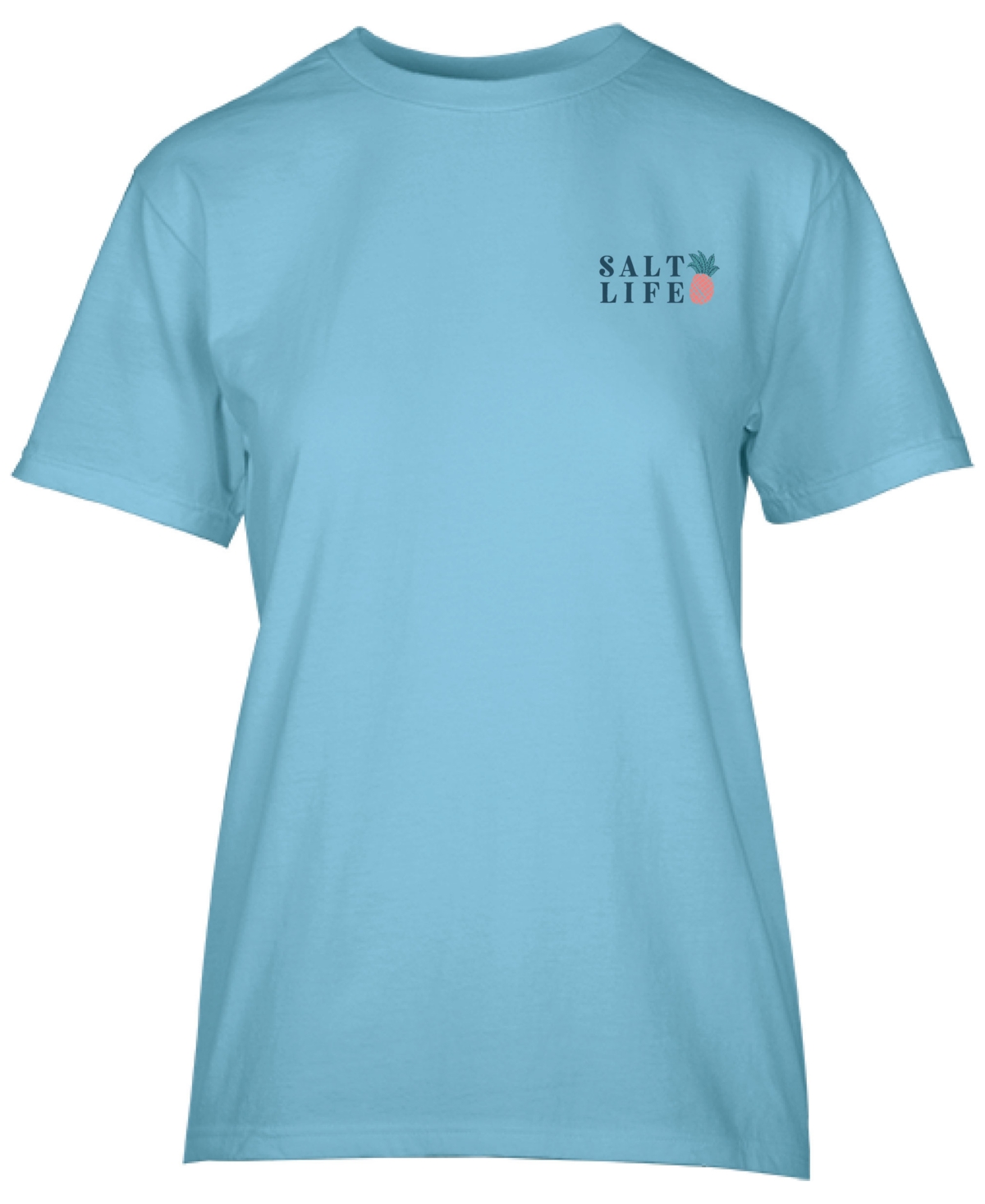 Women's Pineapple Spike Cotton Short-Sleeve T-Shirt - Sky Blue