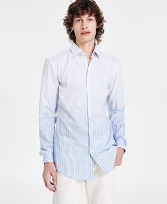 Hugo Boss - Men's Kenno Slim Fit Long Sleeve Button-Front Striped Shirt