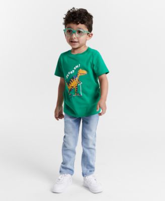 Epic Threads - Toddler Boys Scoot On Dinosaur Graphic T-Shirt