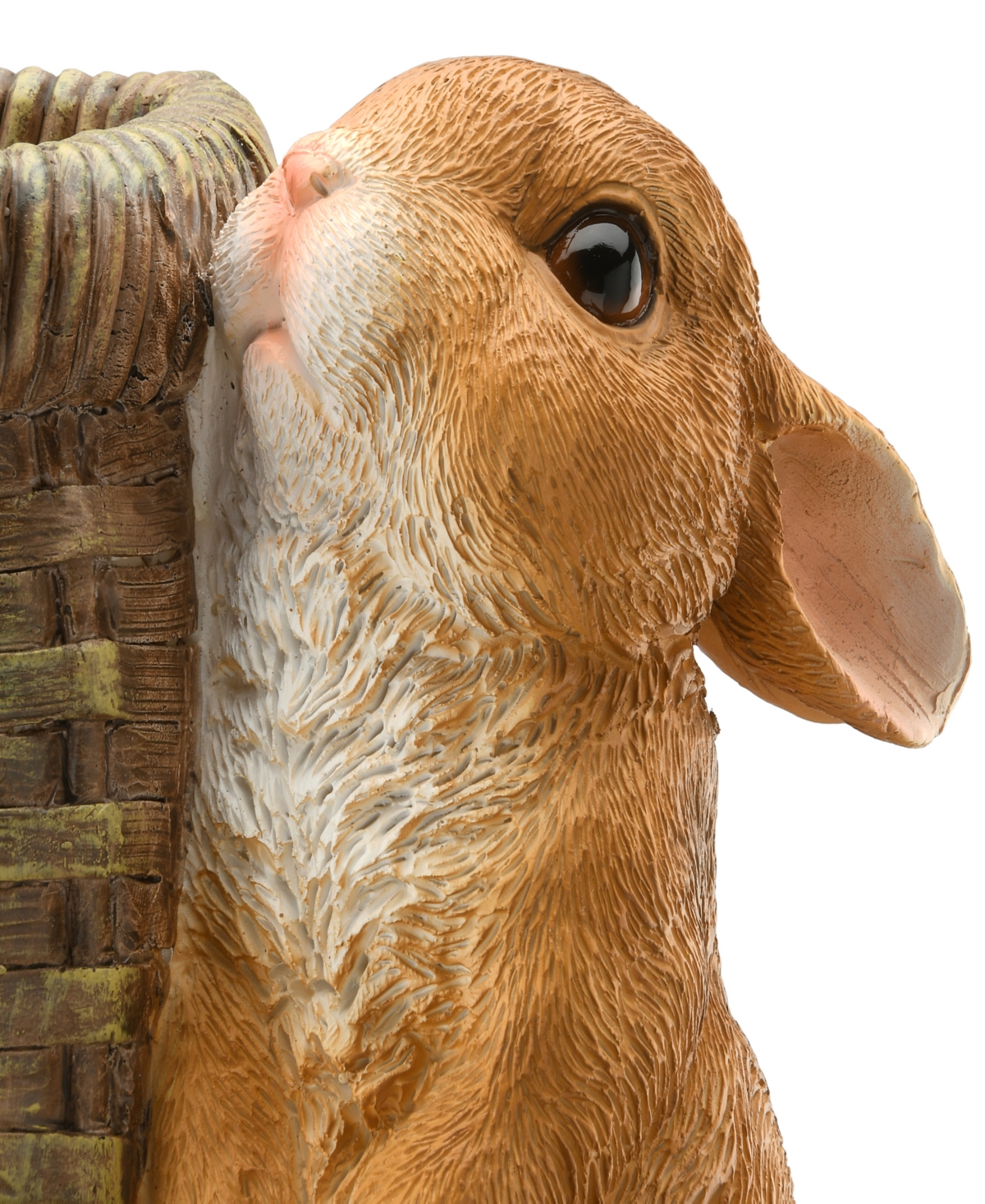 National Tree Company Rabbit and Basket Flower Pot