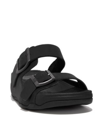 FitFlop Men's Gogh Moc Buckle Leather Slides - Macy's