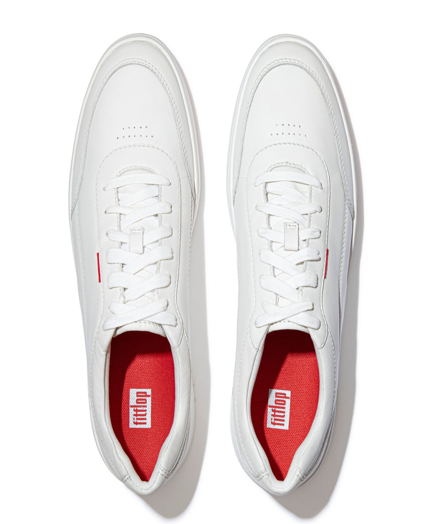 Мужские кроссовки FitFlop Rally x Leather, цвет: Белый — фото 3