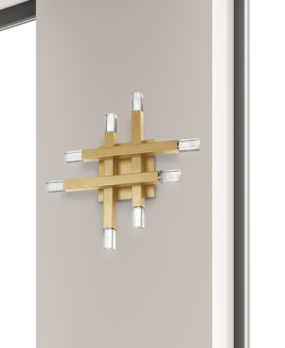 Shop Dainolite 15.75" Metal Francesca 24w Wall Sconce With Acrylic Diffuser In Aged Brass,frosted