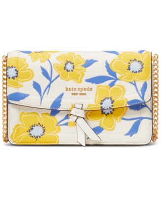 kate spade new york Knott Sunshine Floral Embossed Pebbled Leather 