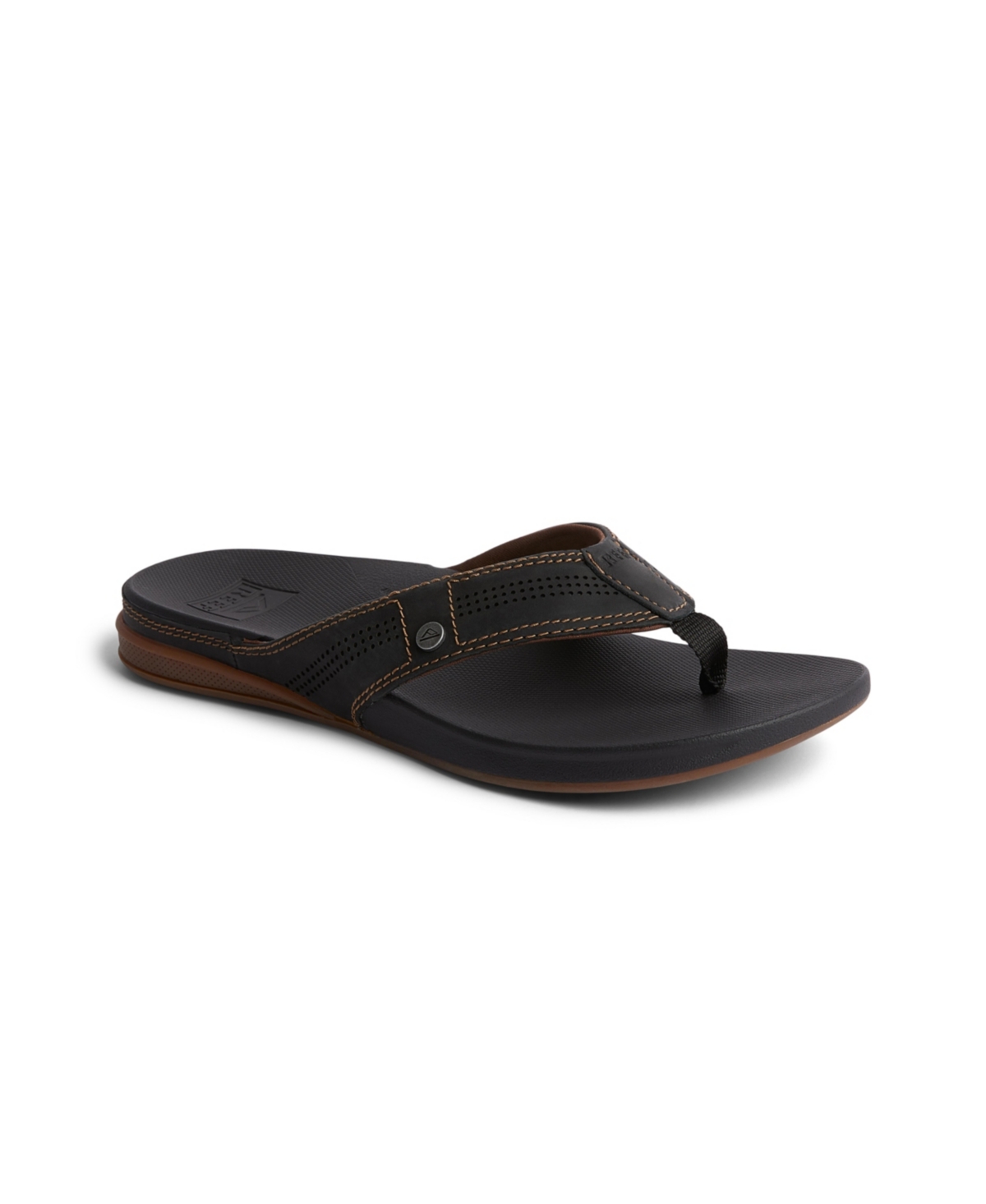 Reef Men's Cushion Lux Slip-on Sandals In Black,brown