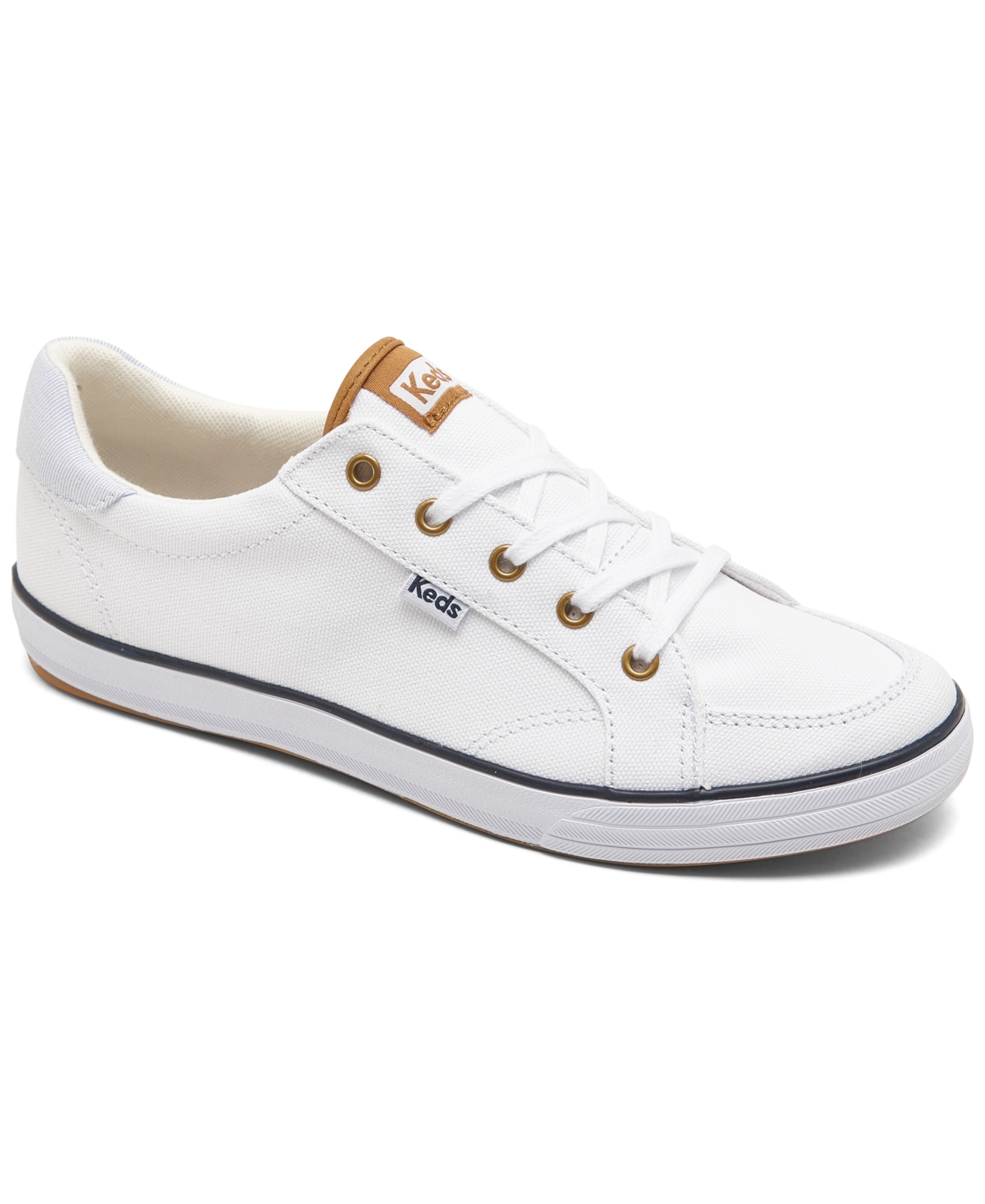 Keds Women's Center Iii Canvas Casual Sneakers From Finish Line In White