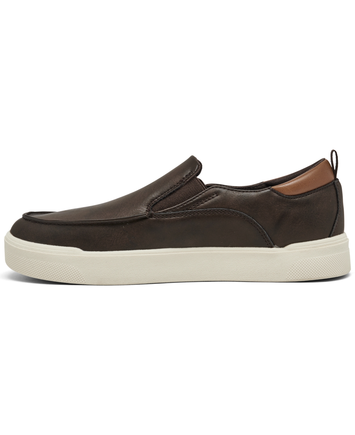 Shop Polo Ralph Lauren Big Kids Filip Slip-on Casual Sneakers From Finish Line In Chocolate
