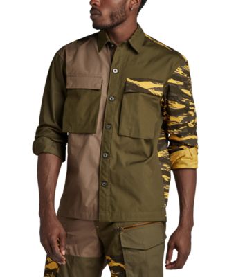 G-Star Raw - Men's Multi-Fabric Camo Shirt