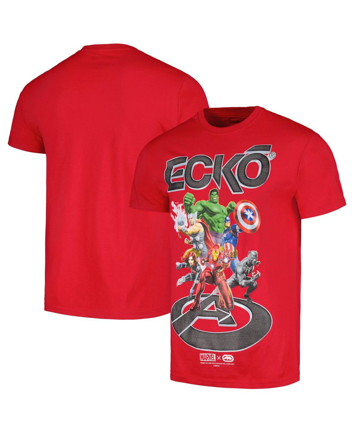 Ecko Unltd Men's And Women's Ecko Unlimited Red The Avengers Full Send T-shirt