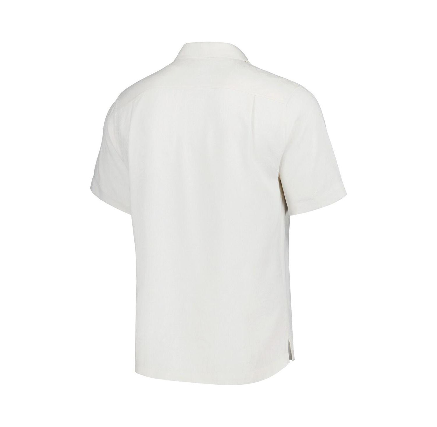 Men's White Chicago Cubs Sport Tropic Isles Camp Button-Up Shirt