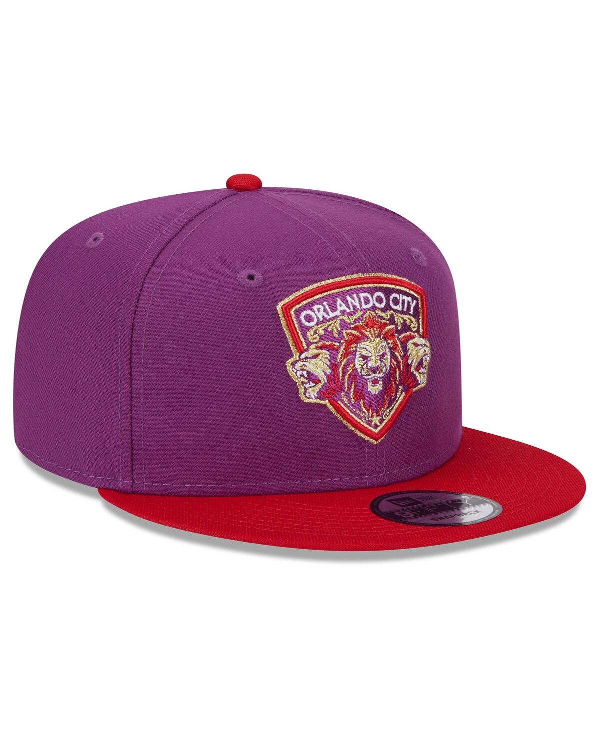 Shop New Era Men's  Purple Orlando City Sc Jersey Hook 9fifty Snapback Hat