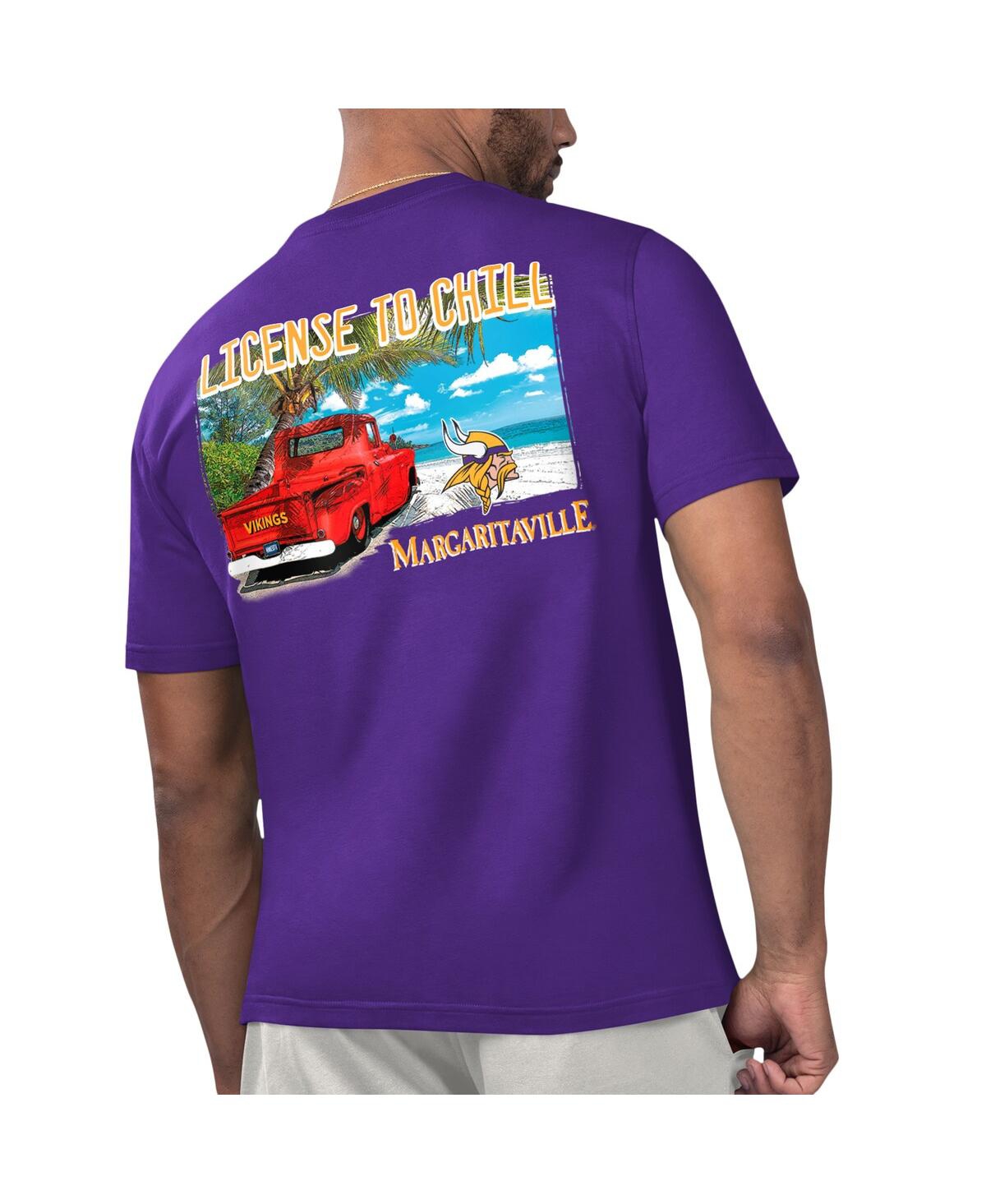 Shop Margaritaville Men's  Purple Minnesota Vikings Licensed To Chill T-shirt