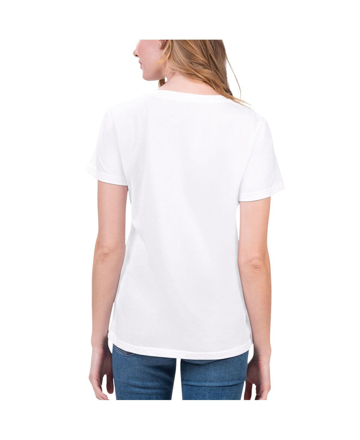 G-III 4HER BY CARL BANKS WOMEN'S G-III 4HER BY CARL BANKS WHITE ROSS CHASTAIN SCORE T-SHIRT 