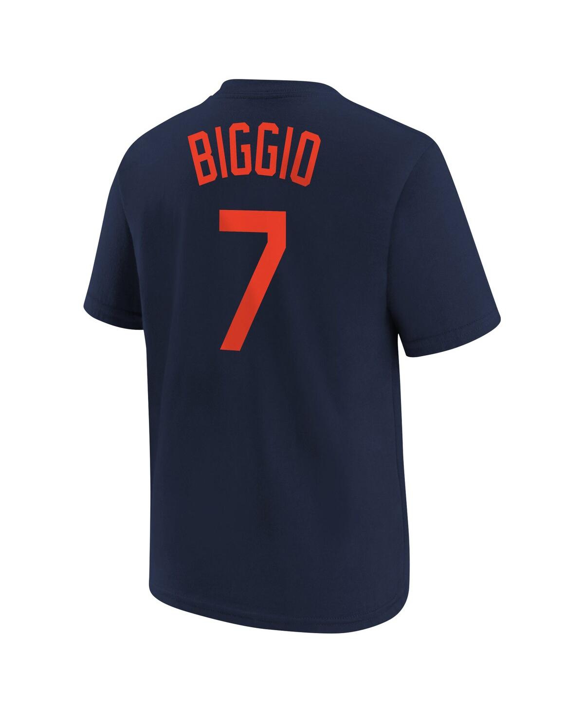 Shop Nike Big Boys  Craig Biggio Navy Distressed Houston Astros Cooperstown Collection Name And Number T-s