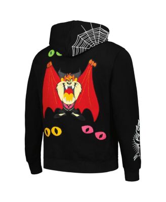 Men's and Women's Black Looney Tunes Taz Dracula Horror Pullover Hoodie