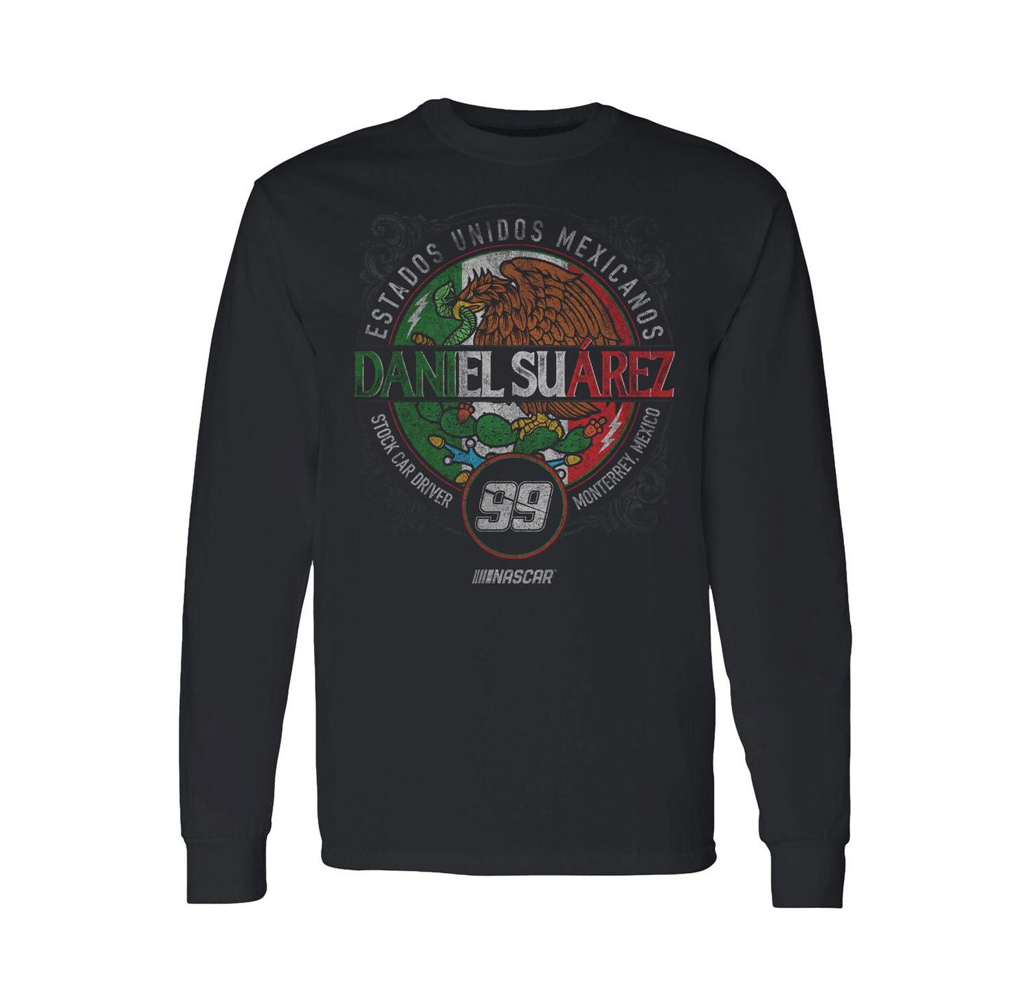Men's Black Daniel Suarez Pancho Long Sleeve T-shirt