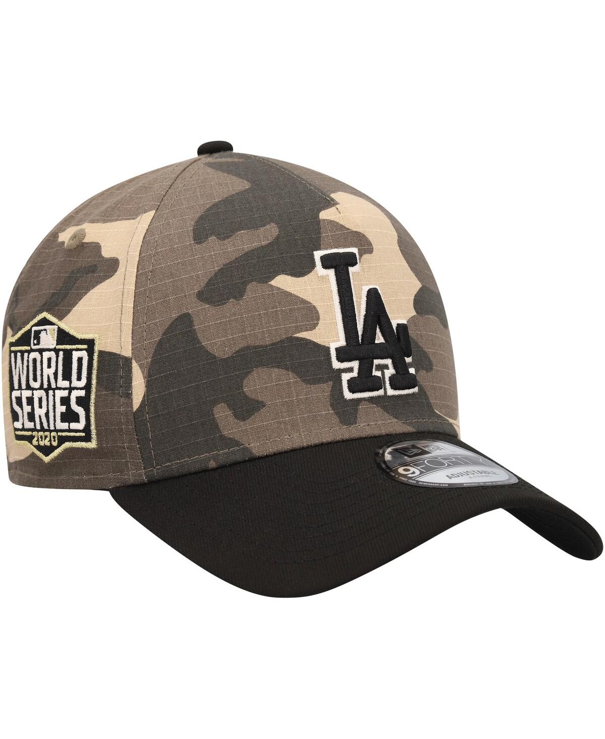 New Era Men's  Los Angeles Dodgers Camo Crown A-frame 9forty Adjustable Hat In Pink