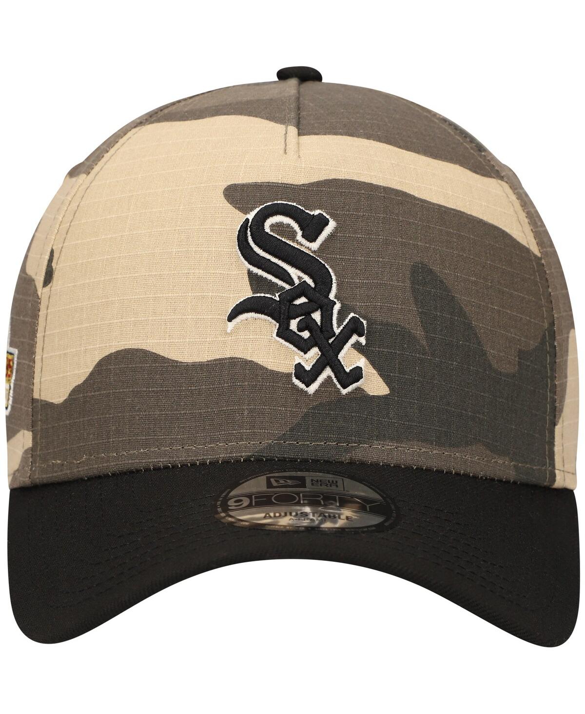 Men's New Era Chicago White SoxCrown A-Frame 9FORTY Adjustable Hat - Camo