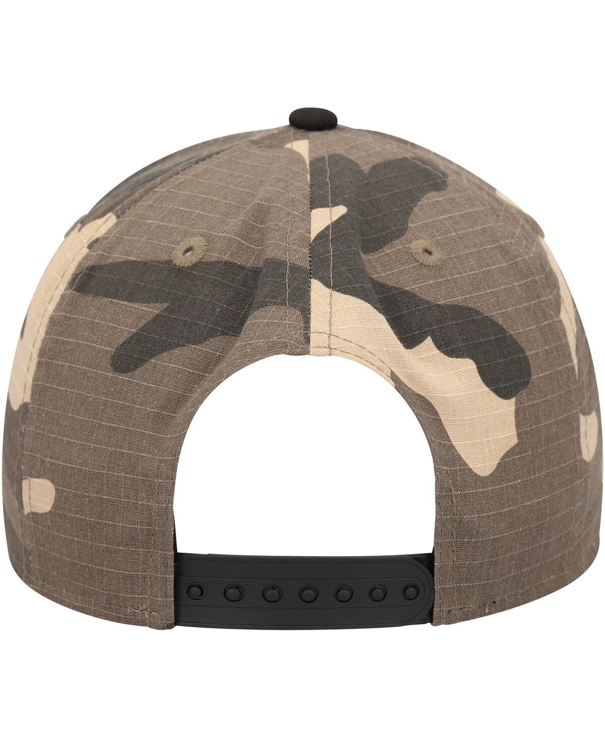Men's New Era Oakland Athletics Camo Crown A-Frame 9FORTY Adjustable Hat