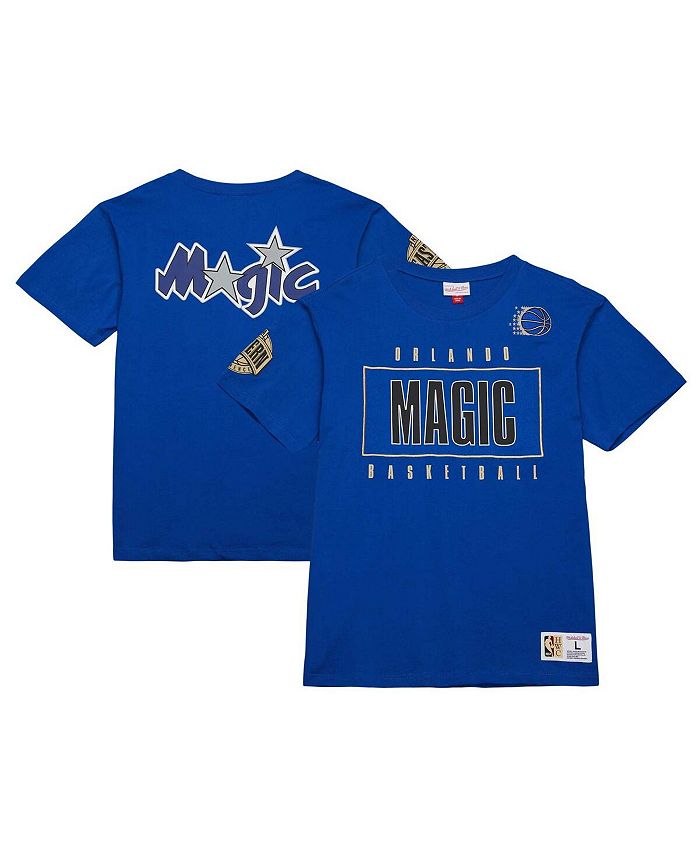 Mitchell Ness Men s Blue Distressed Orlando Magic Hardwood