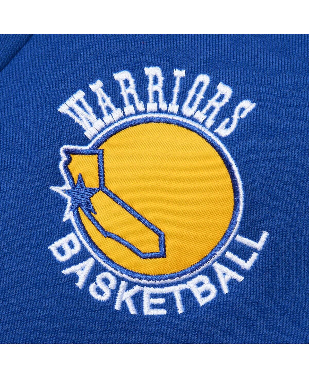 Men's Mitchell & NessGolden State Warriors Head Coach Pullover Hoodie - Royal