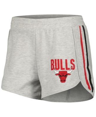 Women's Gray Chicago Bulls Cedar Long Sleeve T-shirt and Shorts Sleep Set