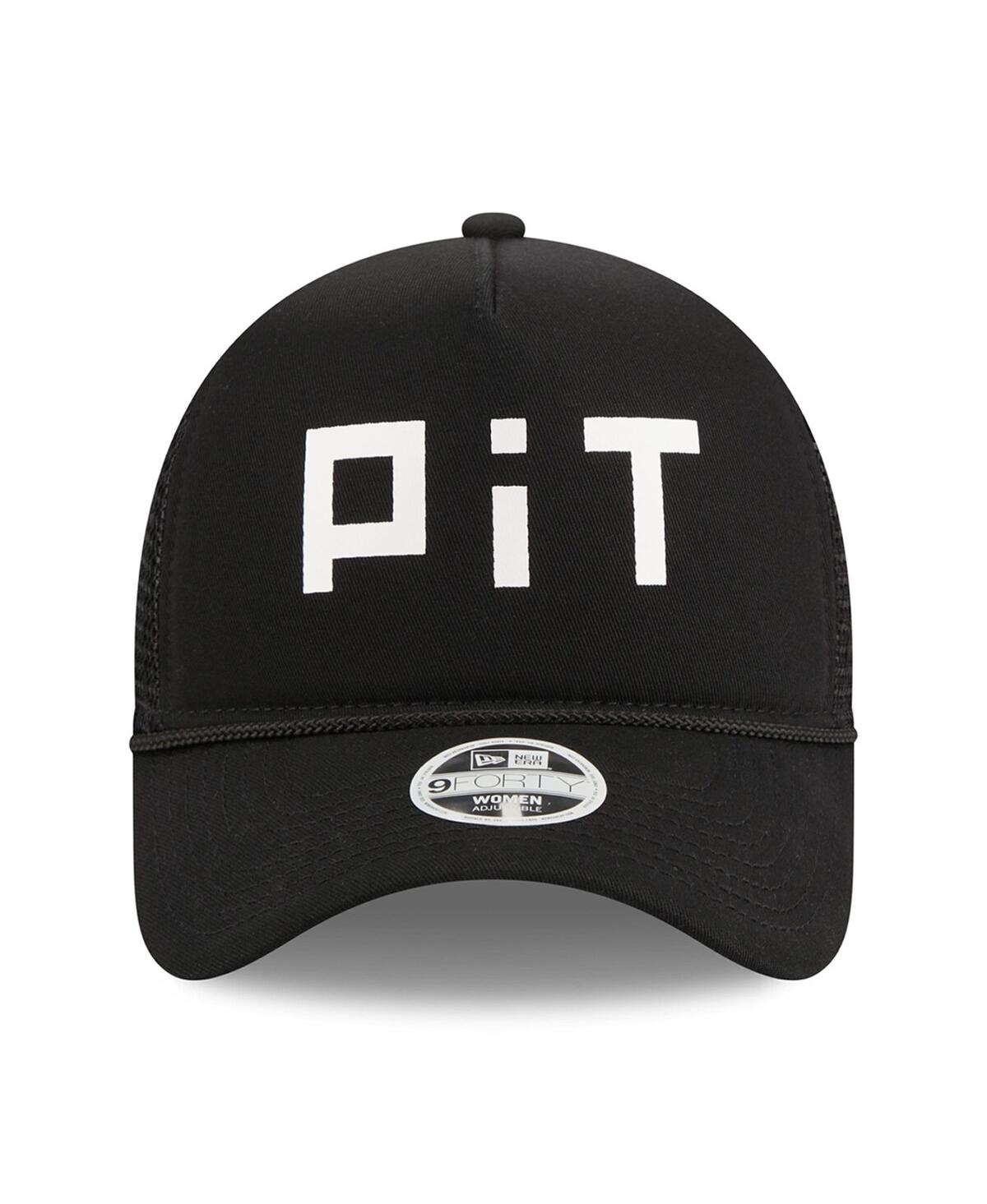New Era Women's  Black Pittsburgh Steelers Mcgee Trucker 9forty Adjustable Hat In Black