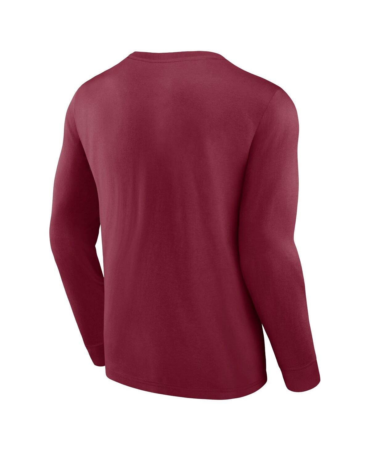 Men's FanaticsCleveland Cavaliers Baseline Long Sleeve T-shirt - Wine