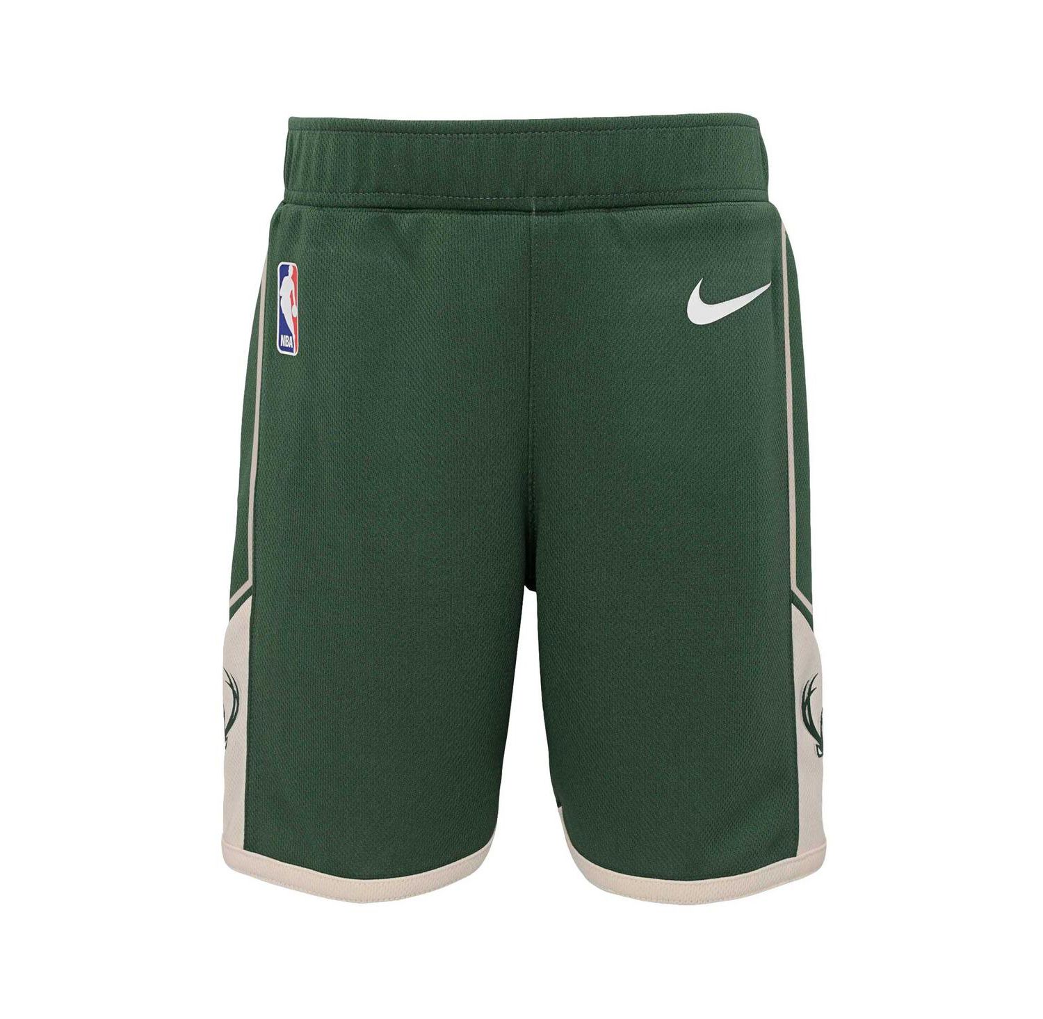 Little Boys and Girls Hunter Green Milwaukee Bucks Icon Replica jersey Shorts
